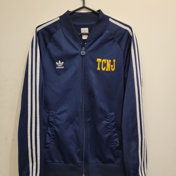 Adidas Navy Blue New Jersey Track Jacket - Picture 3 of 3